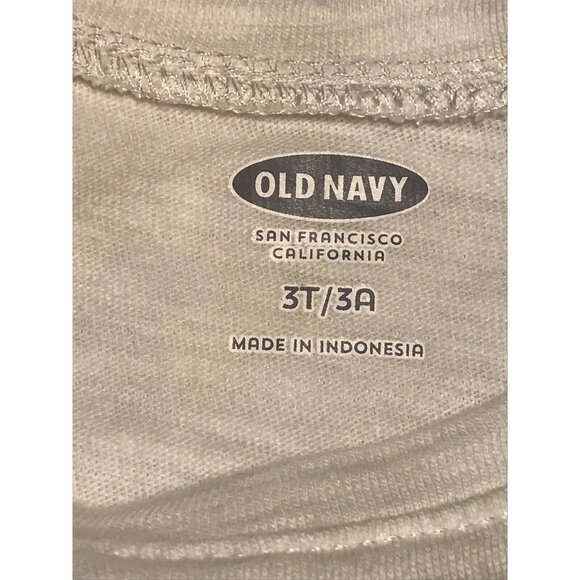 Old Navy Girl's Size 3T Tank Top Sleeveless Wild And Free Flag Graphic White New - Picture 4 of 10